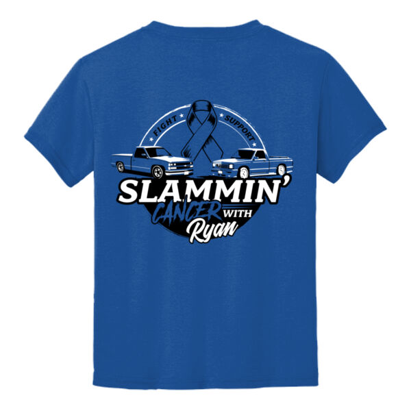 Slammin' Cancer with Ryan - Youth DryBlend ® 50 Cotton/50 Poly T Shirt Thumbnail